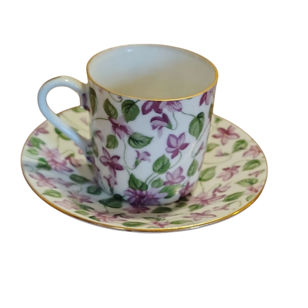 Lefton China Demitasse Cup And Saucer